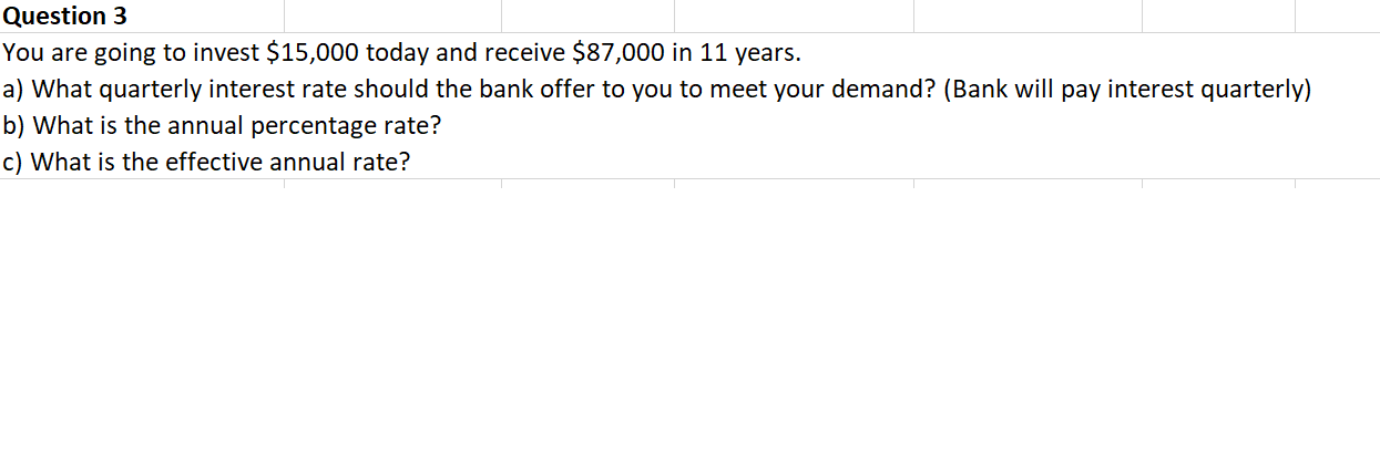 We are solving it over excel, can you please