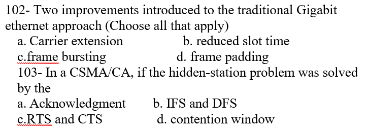 1 0 2 - Two improvements introduced to the