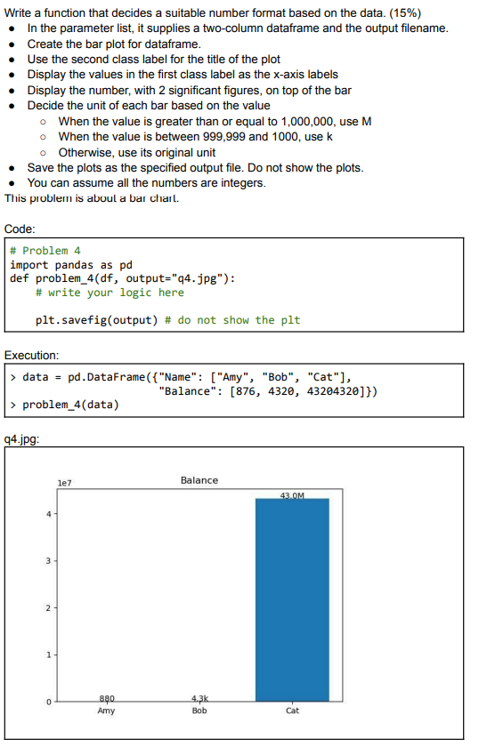 Write a function that decides a suitable number