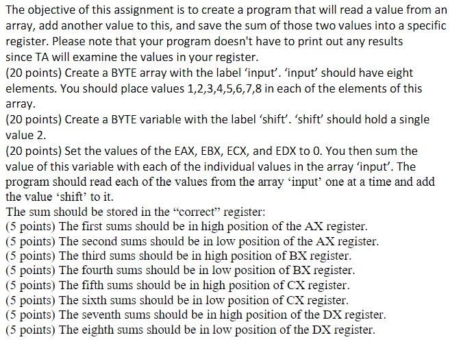 Please submit source file as ( . asm ) and make