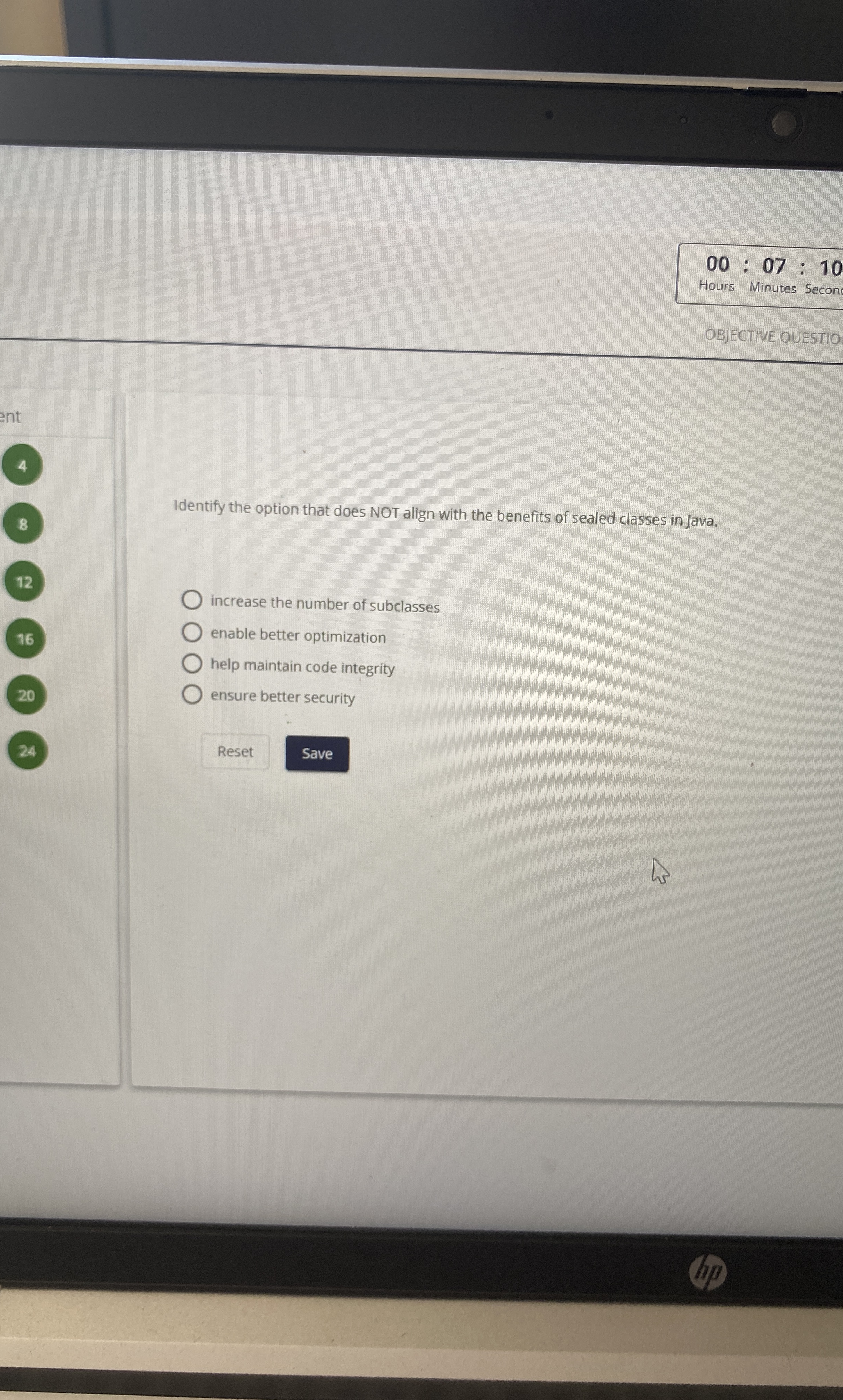 Identify the option that does NOT align with the