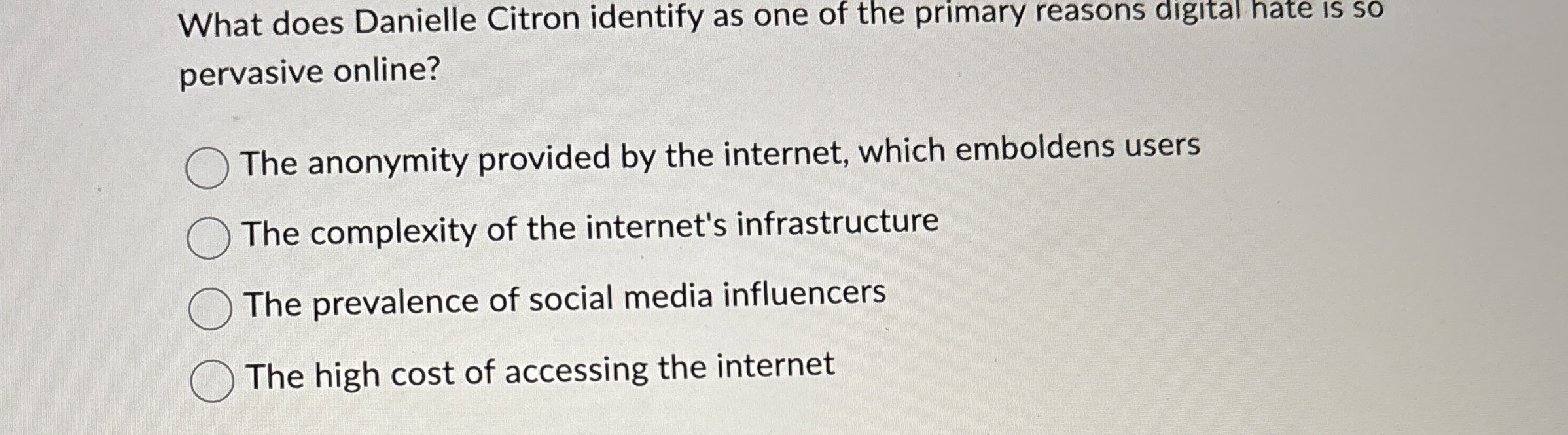 What does Danielle Citron identify as one of the