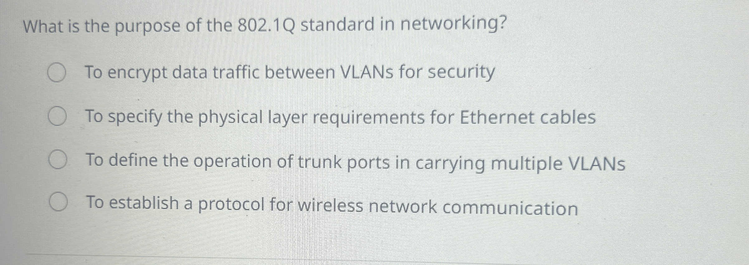 What is the purpose of the 8 0 2 . 1 Q standard