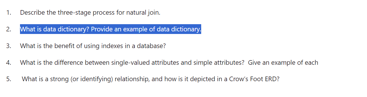 1 . Describe the three - stage process for