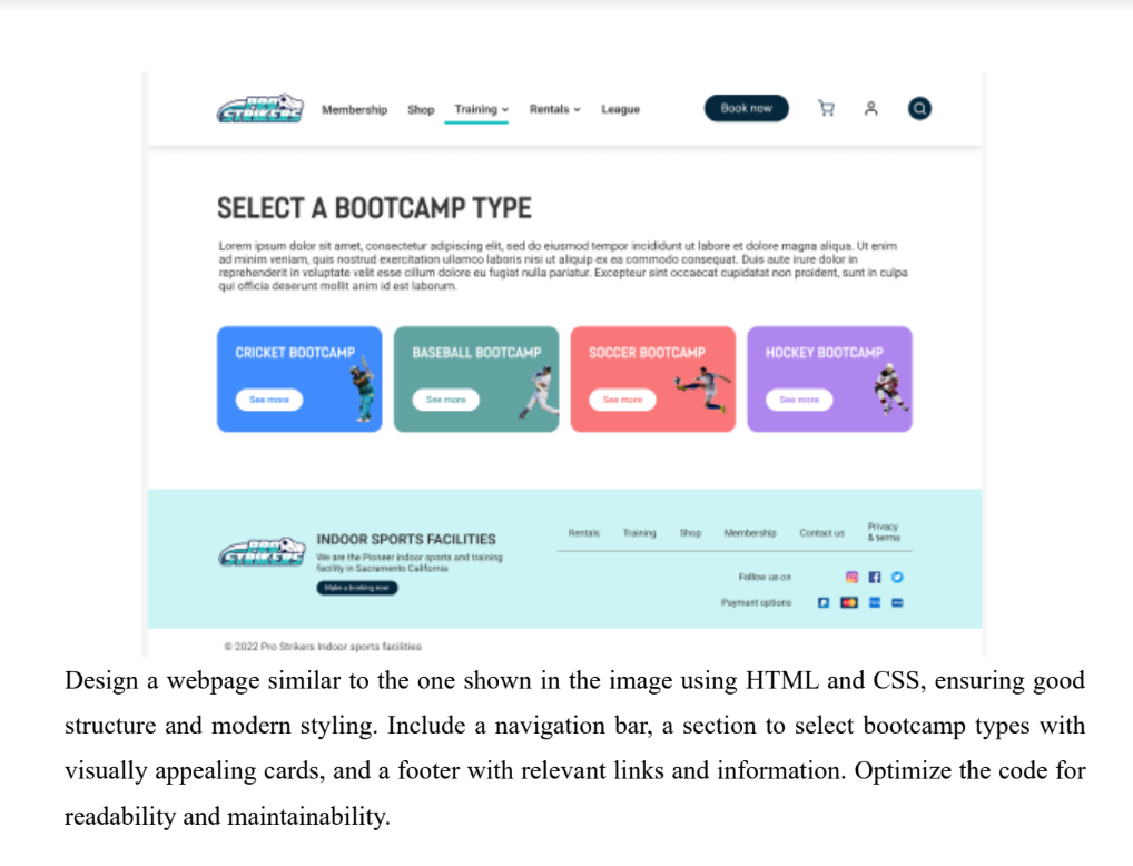 SELECT A BOOTCAMP TYPE Lorem ipsum dolor sit