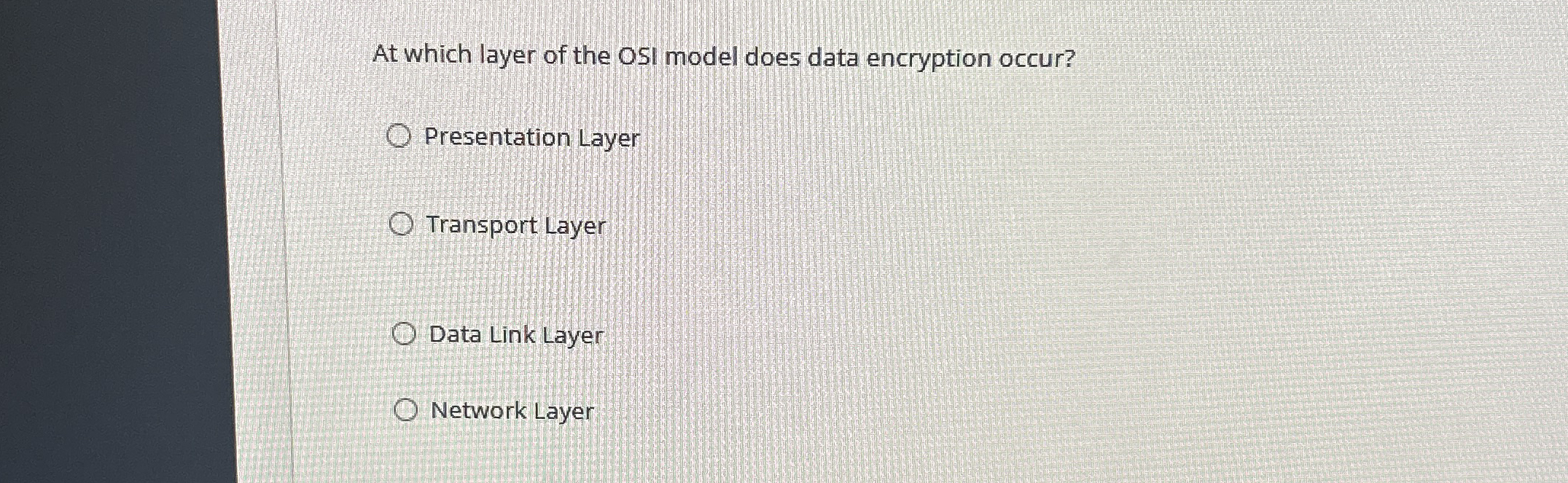 At which layer of the OSI model does data