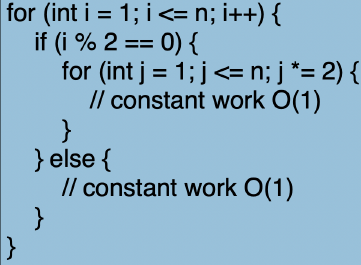 What is the complexity of the given code as a