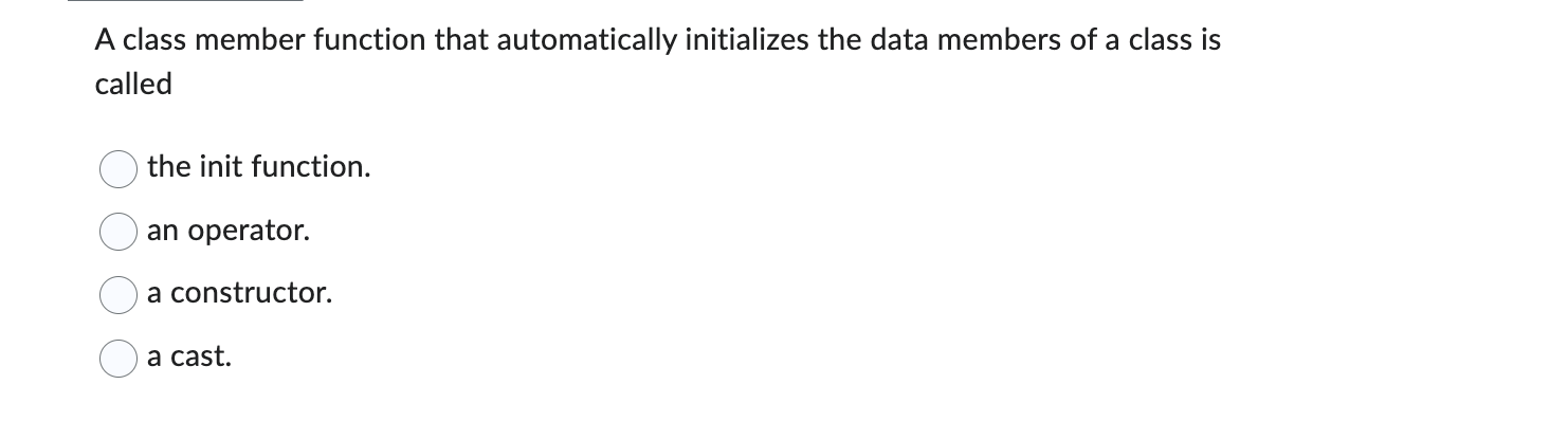 A class member function that automatically
