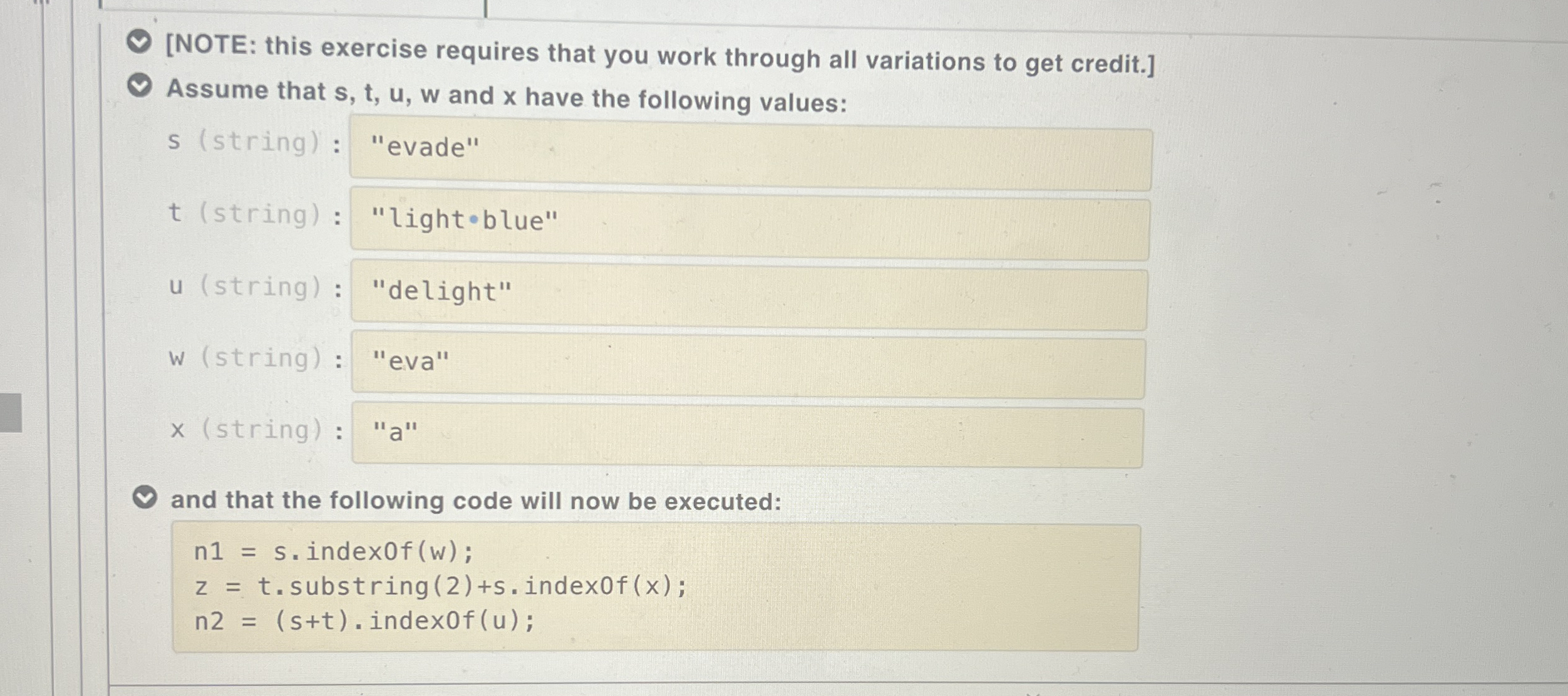 [ NOTE: this exercise requires that you work