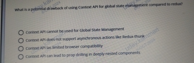 What is a potential drawback of using Context API