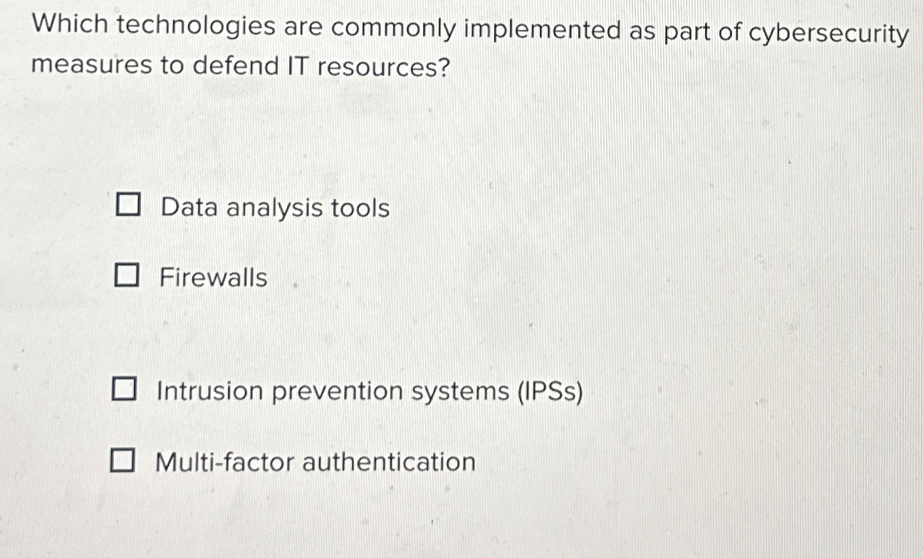 Which technologies are commonly implemented as