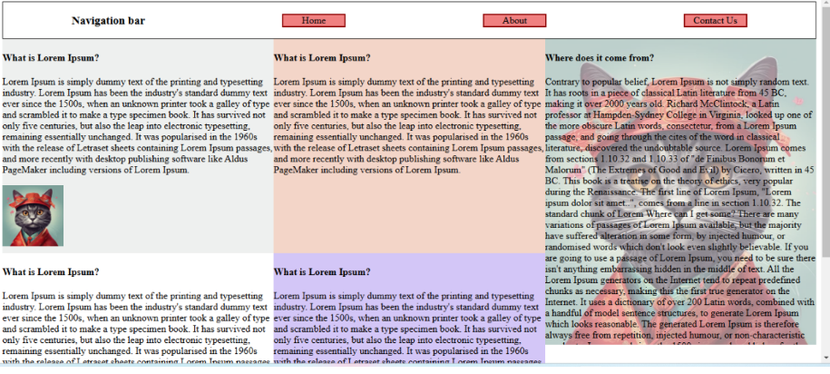Design a webpage similar to the provided image