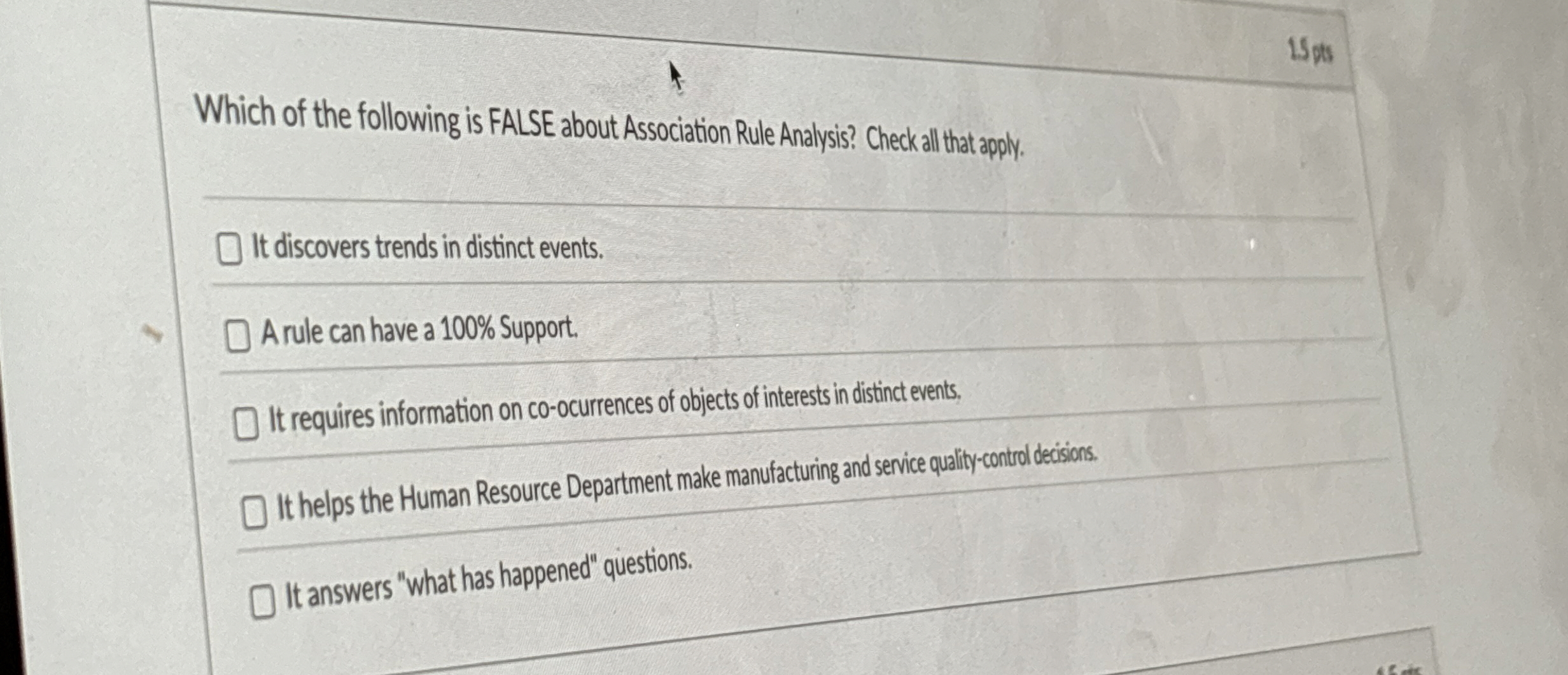 Which of the following is FALSE about Association