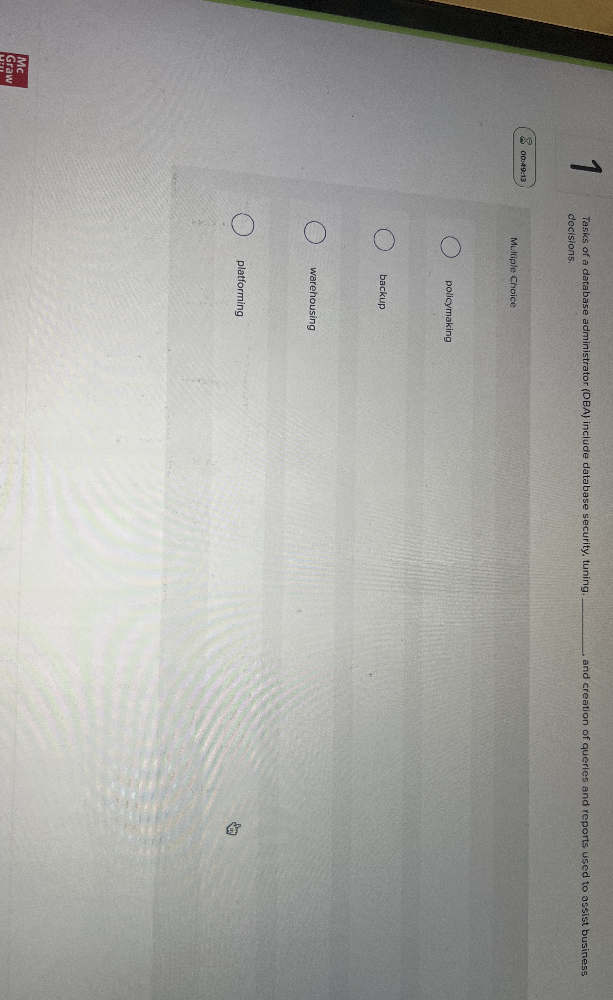 1 Tasks of a database administrator ( DBA )