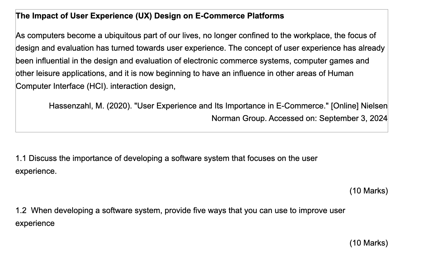 The Impact of User Experience ( UX ) Design on E
