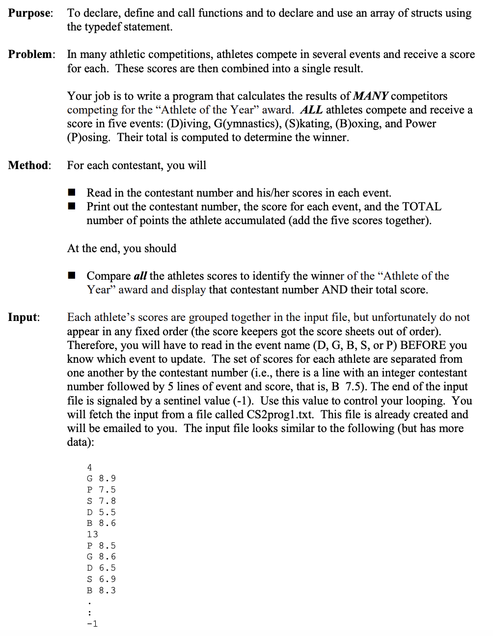use switch statement please ( not if / else if )