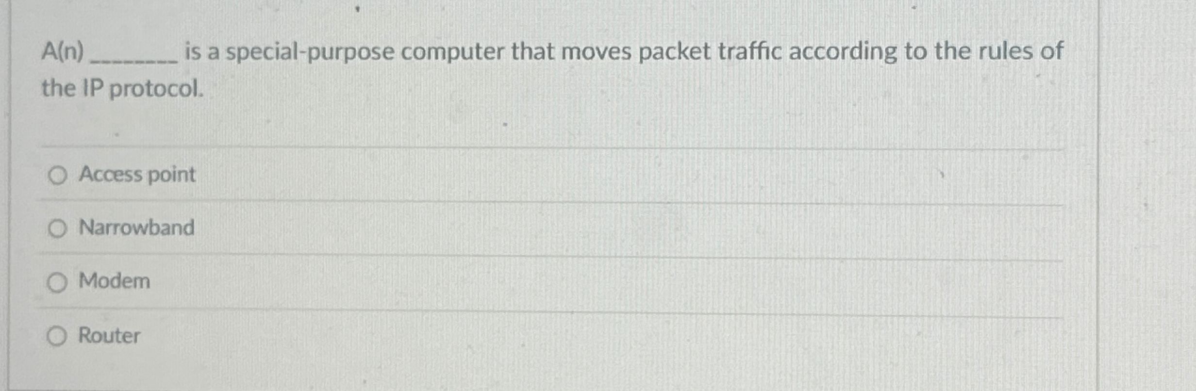 A ( n ) is a special - purpose computer that
