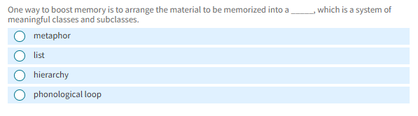 One way to boost memory is to arrange the
