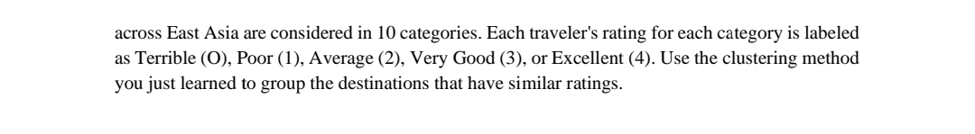 QUESTION 3 ( 2 0 Points ) For this exercise you