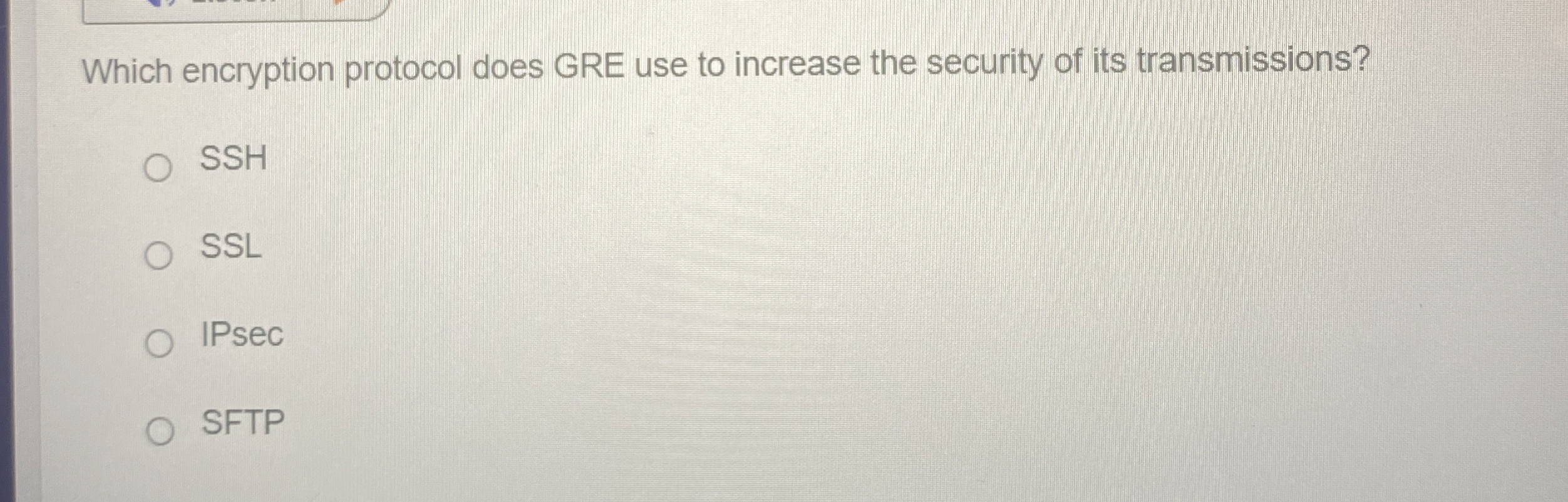 Which encryption protocol does GRE use to