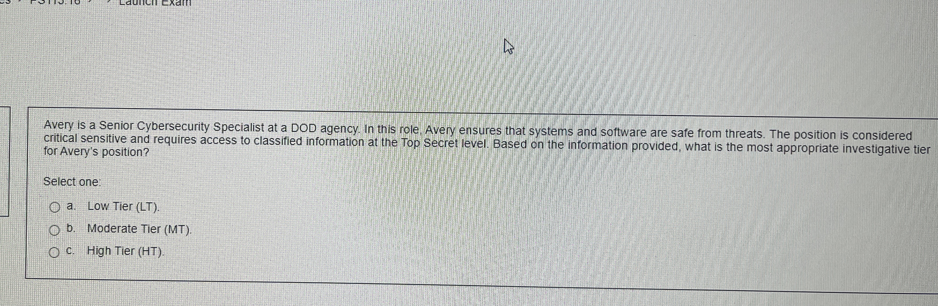 Avery is a Senior Cybersecurity Specialist at a