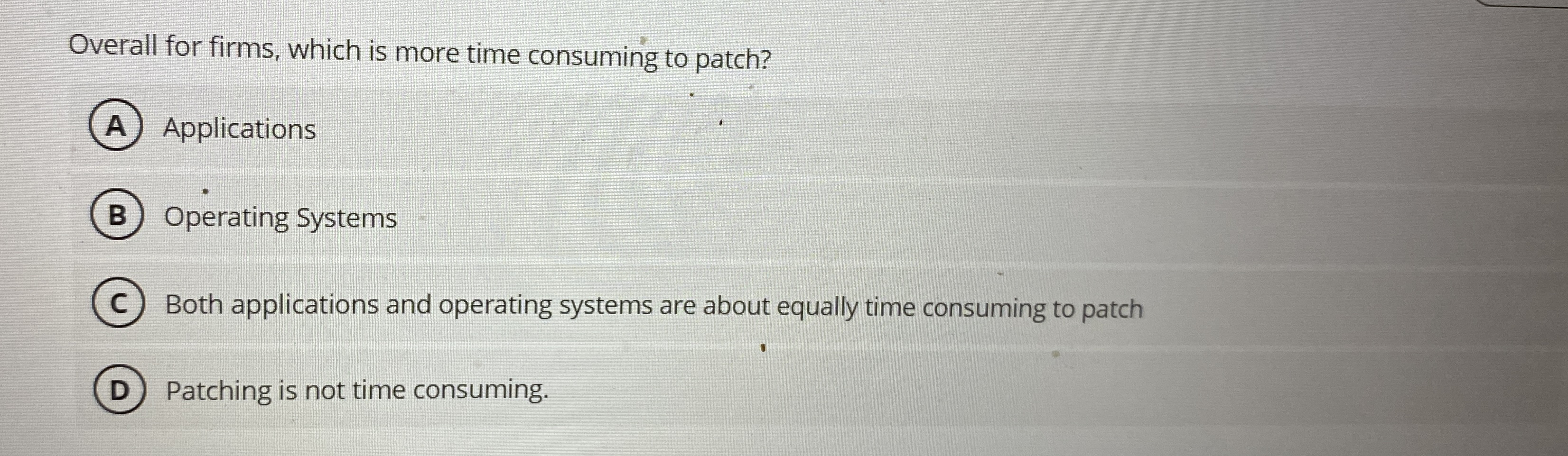 Overall for firms, which is more time consuming