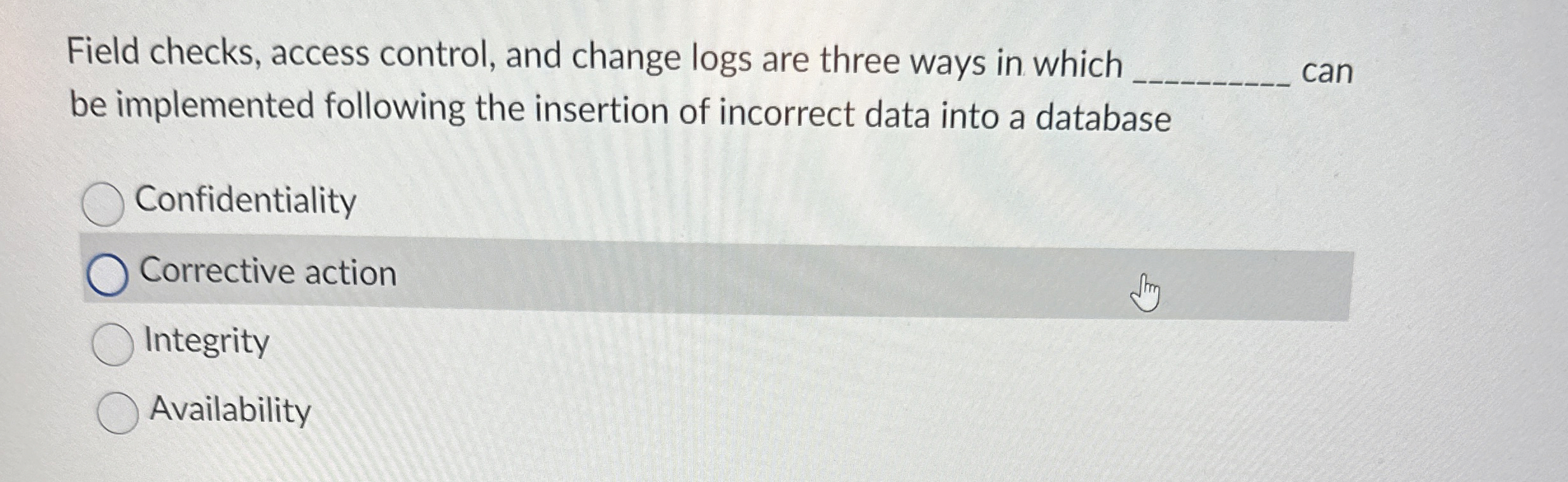 Field checks, access control, and change logs are