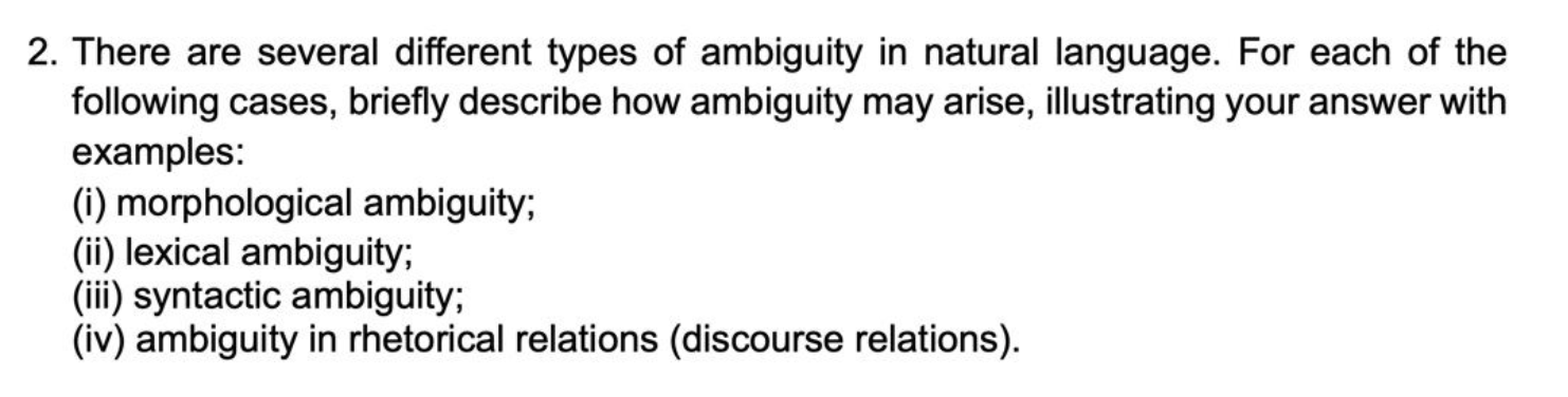 2 . There are several different types of