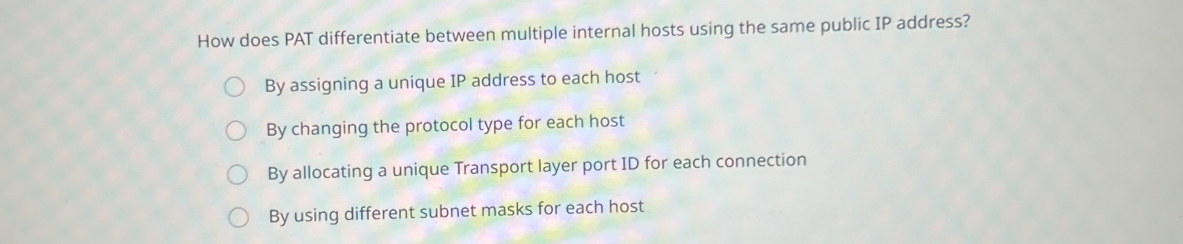 How does PAT differentiate between multiple