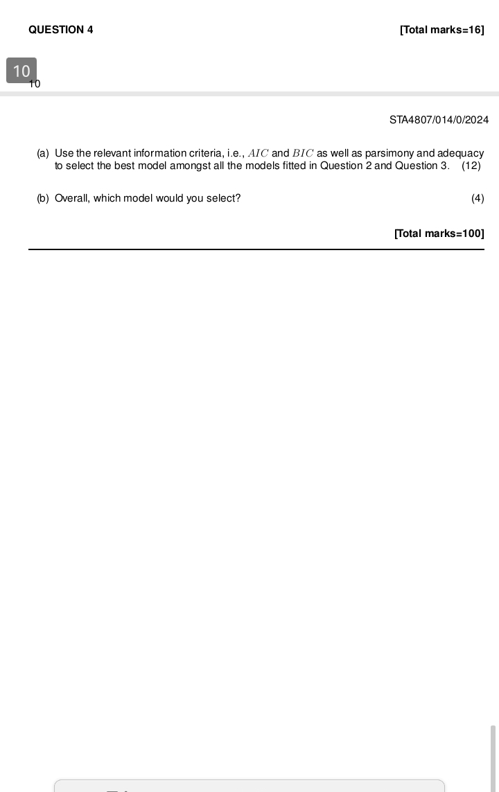 STA 4 8 0 7 / 0 1 4 / 0 / 2 0 2 4 ( a ) Use the