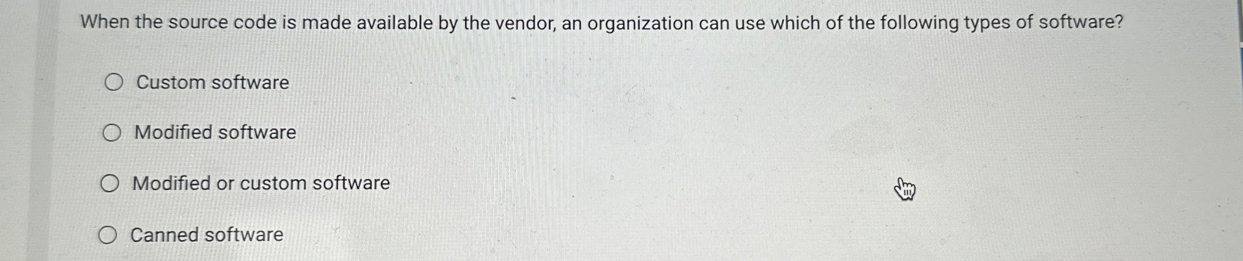 When the source code is made available by the