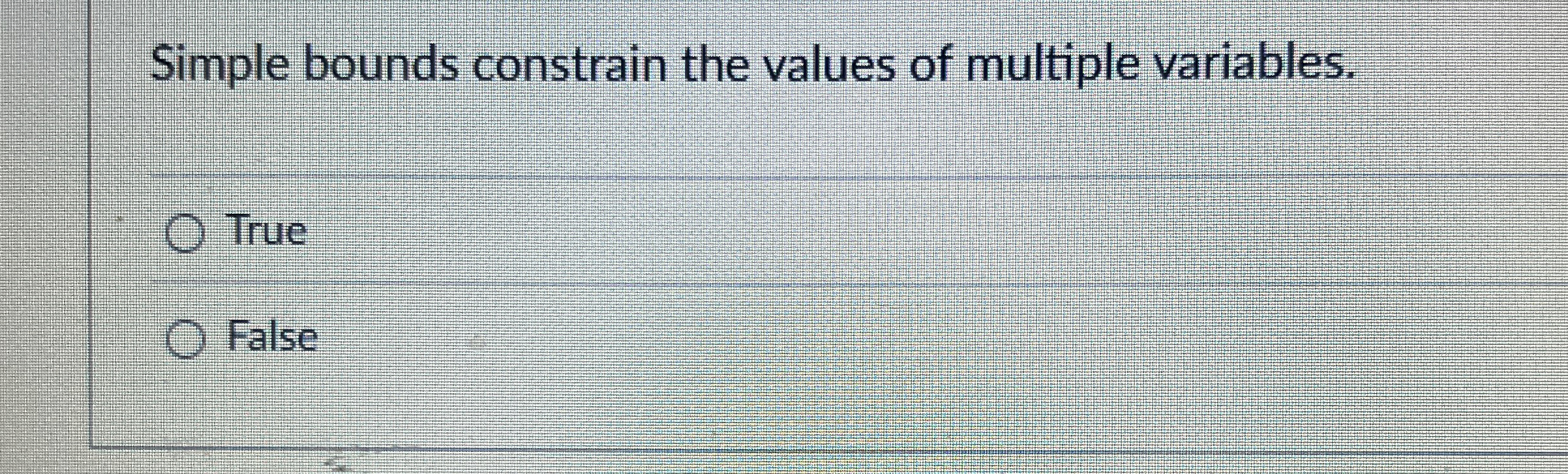 Simple bounds constrain the values of multiple