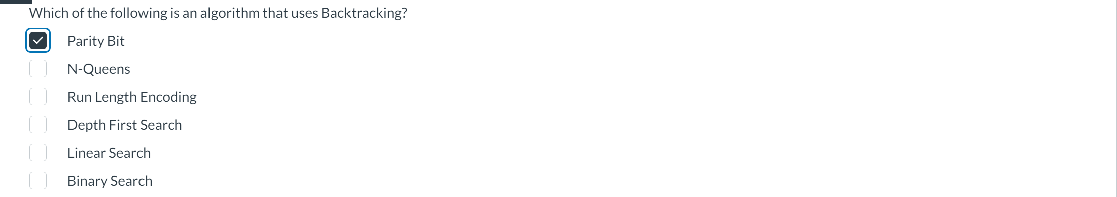 Which of the following is an algorithm that uses