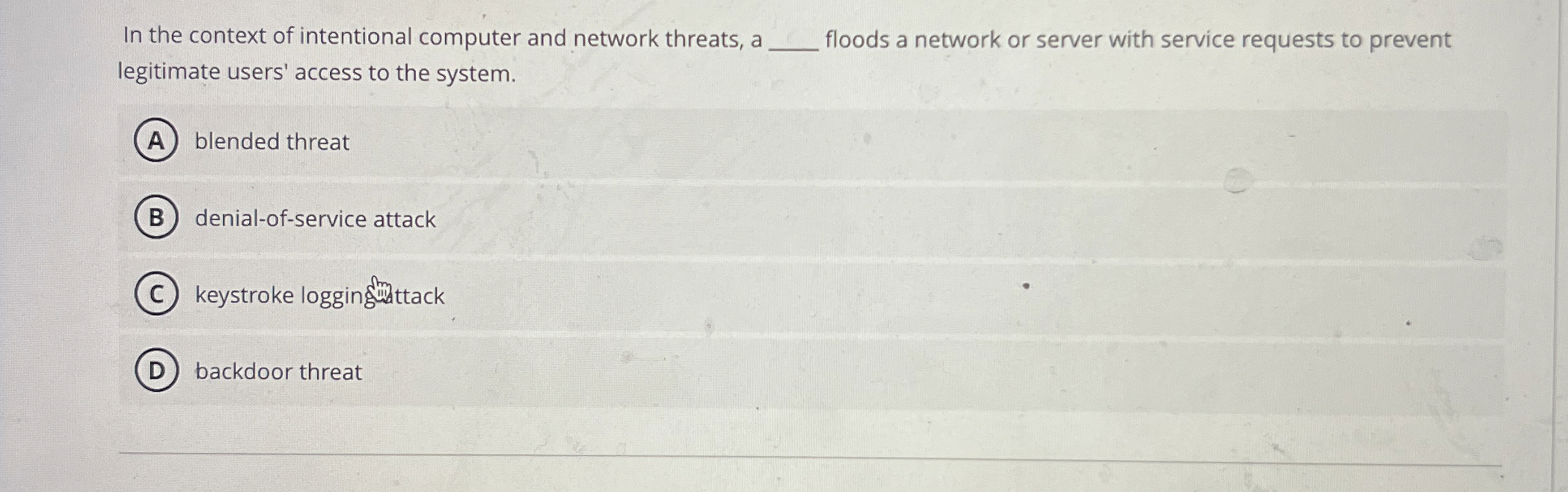 In the context of intentional computer and