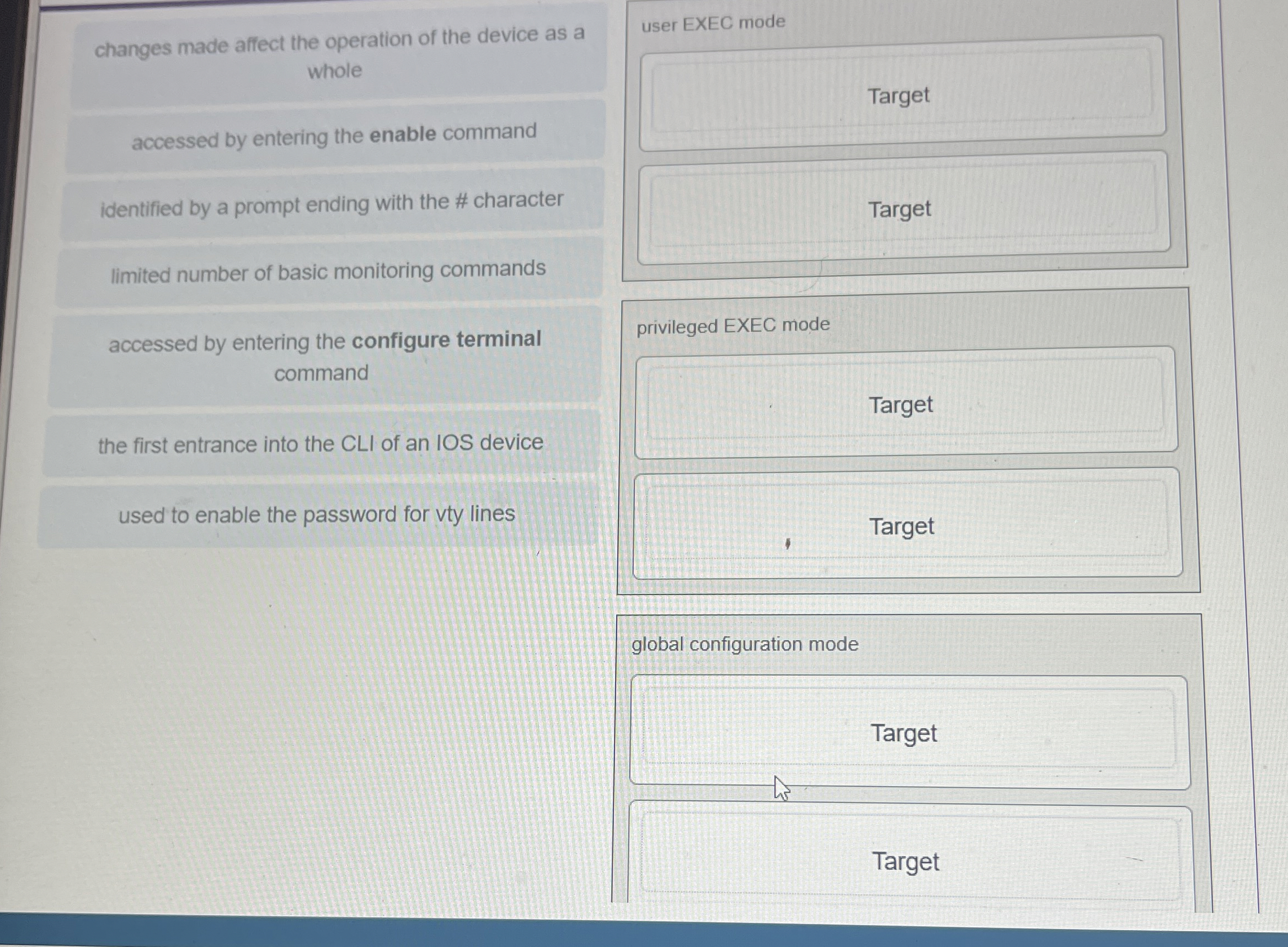 changes made affect the operation of the device