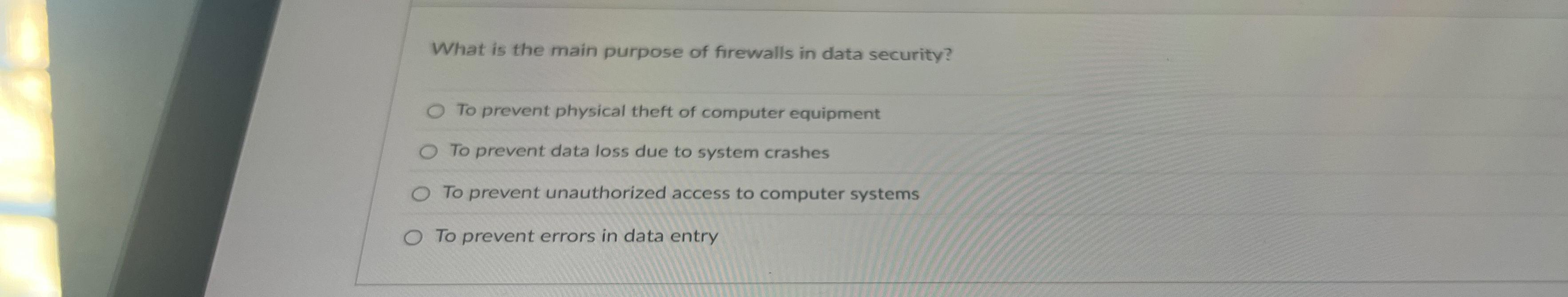 What is the main purpose of firewalls in data