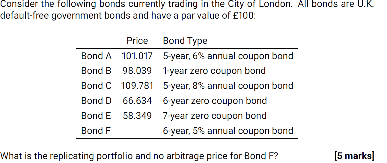 Hello, I need some help with this question bond