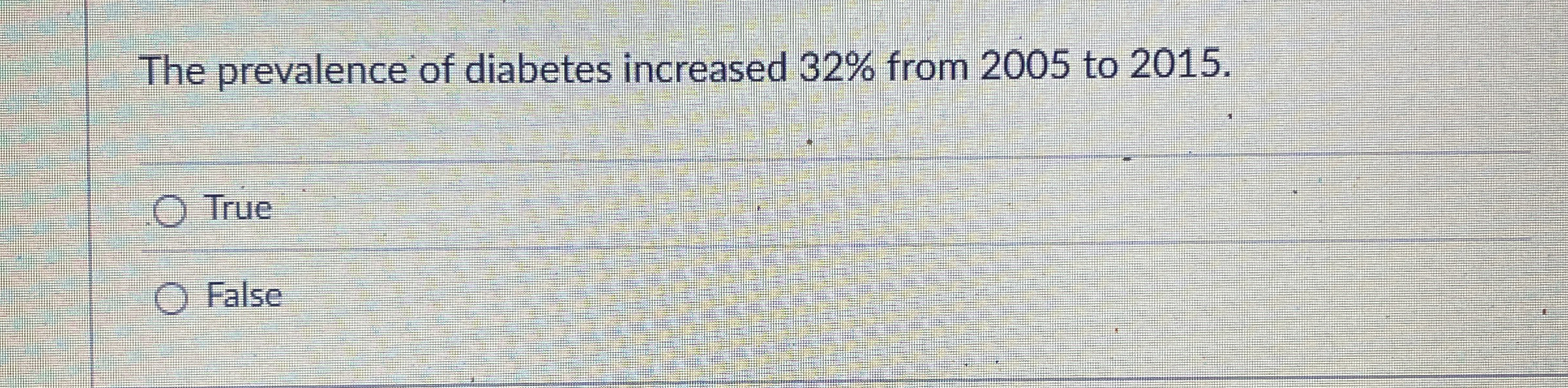 The prevalence of diabetes increased 3 2 % from 2