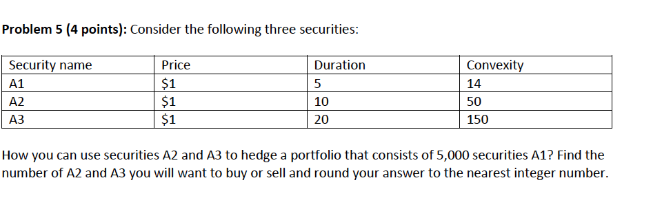please solve thanks Problem 5 (4 points):