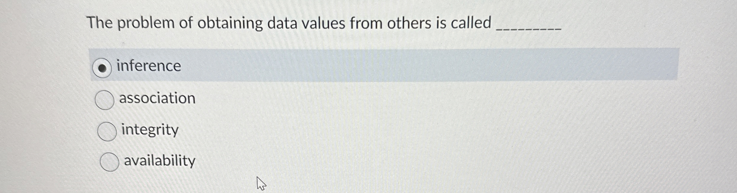 The problem of obtaining data values from others