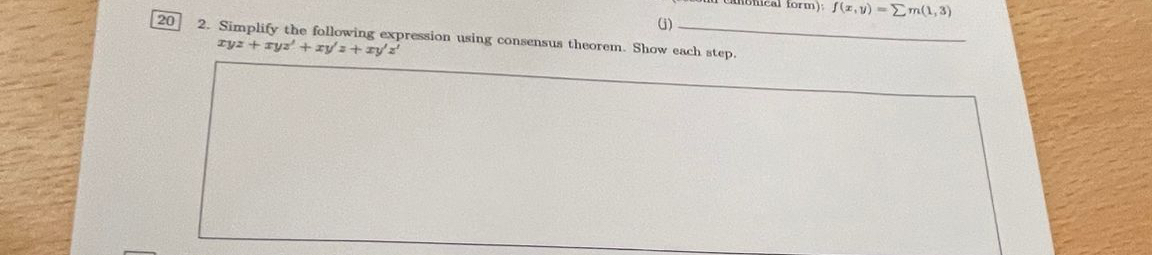 ( i ) 2 . Simplify the following expression using