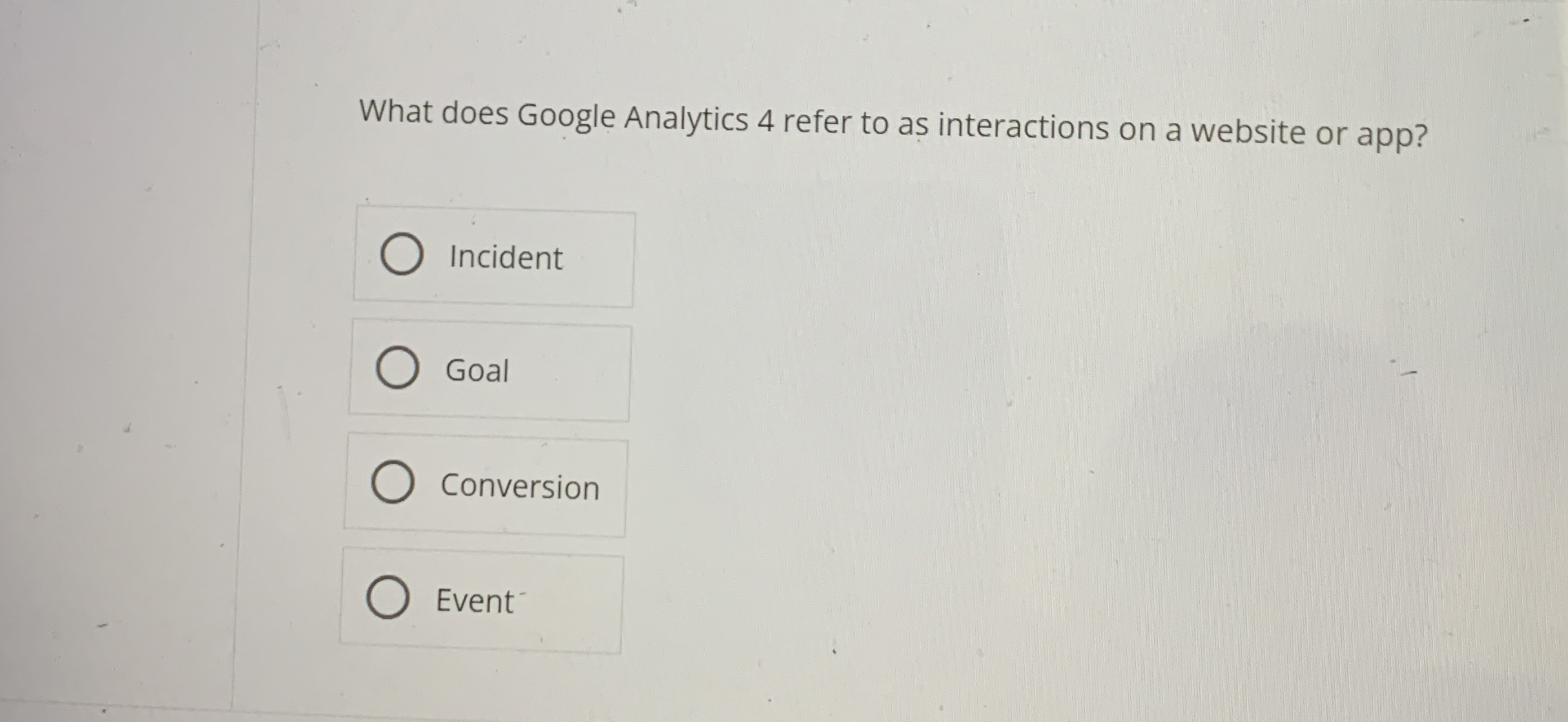 What does Google Analytics 4 refer to as