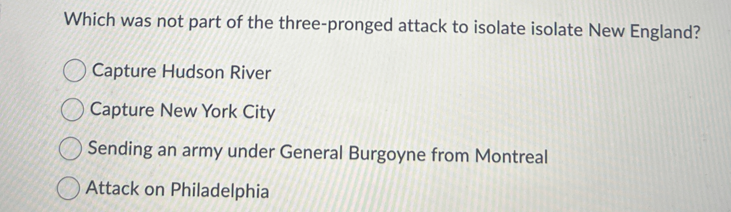 Which was not part of the three - pronged attack