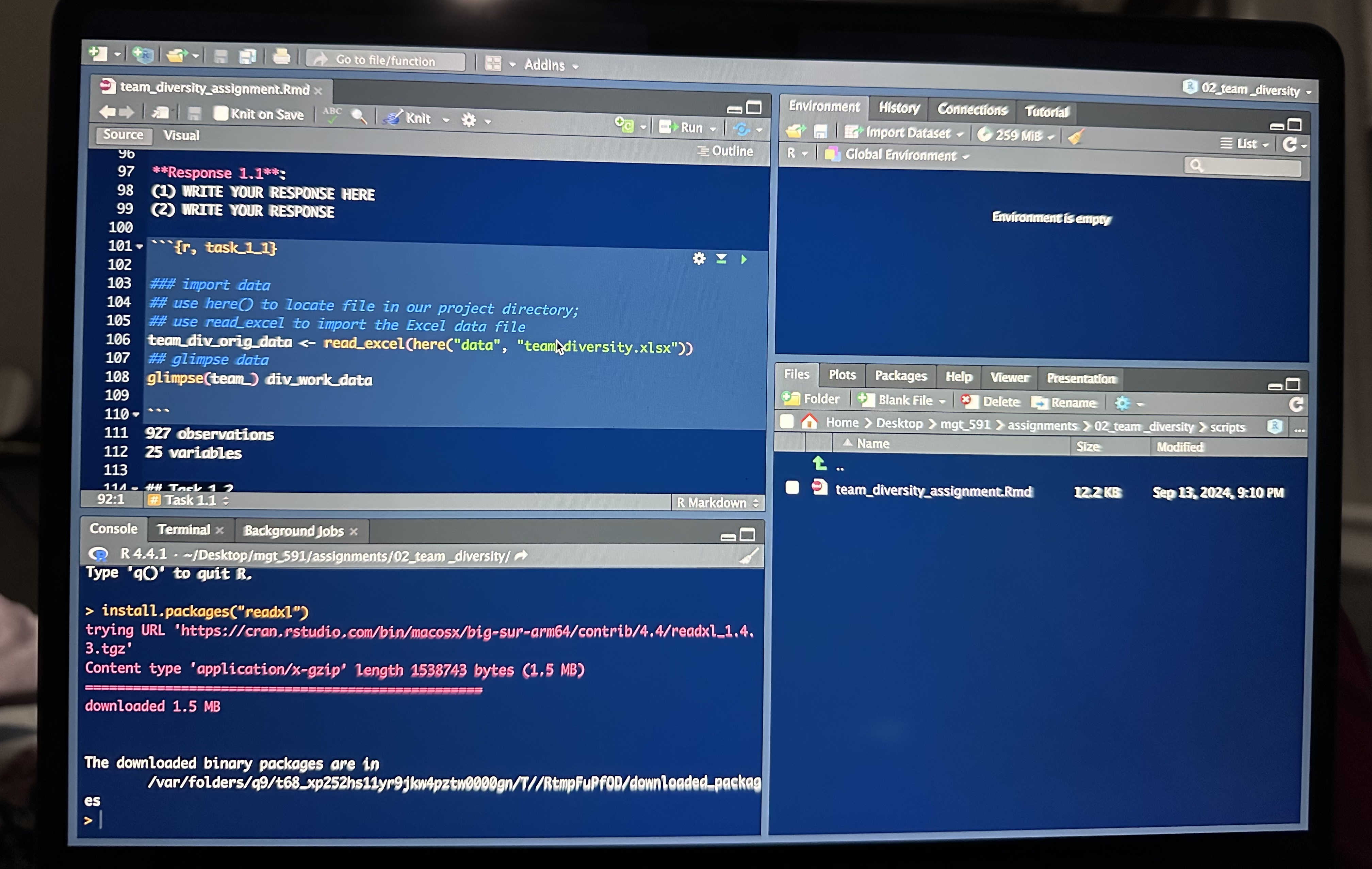 The downloaded binary packages are in