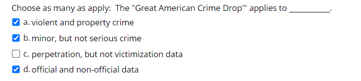 Choose as many as apply: The "Great American