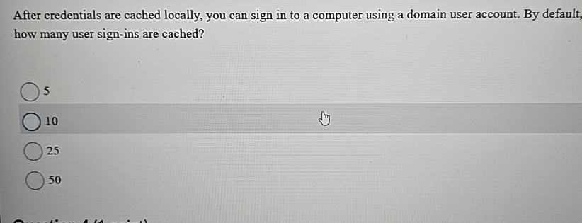 After credentials are cached locally, you can