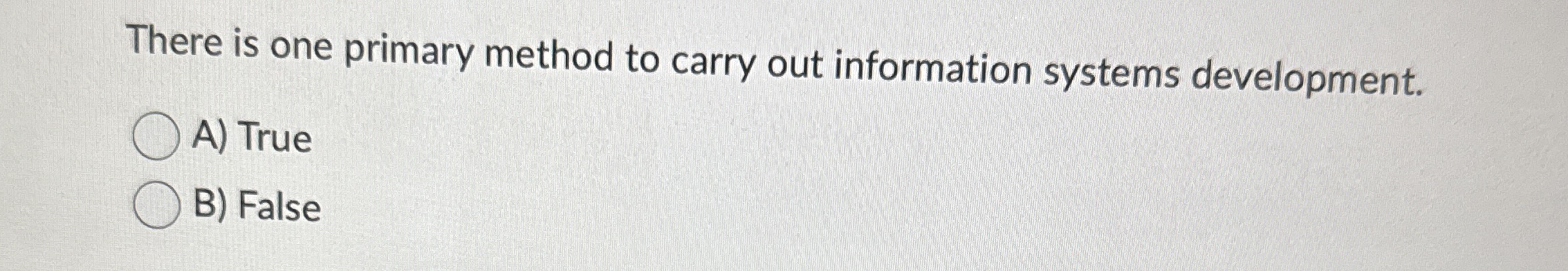 There is one primary method to carry out