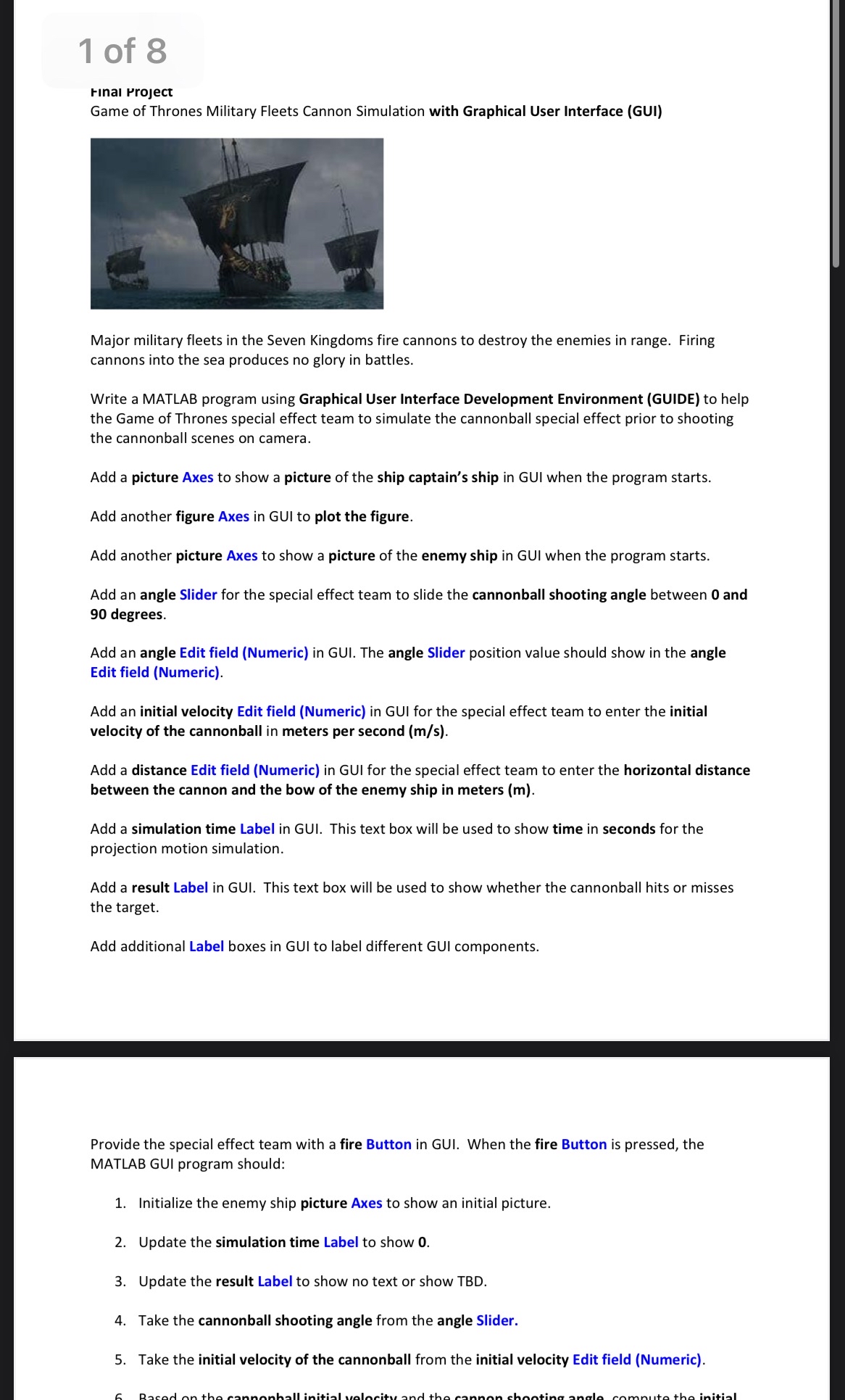 rinal project Game of Thrones Military Fleets