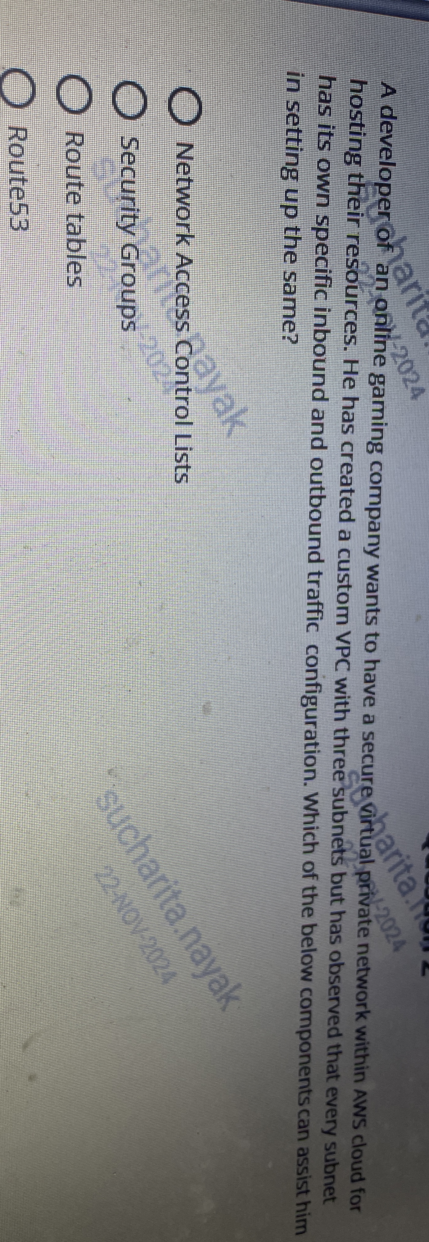 A developer of an oniline gaming company wants to