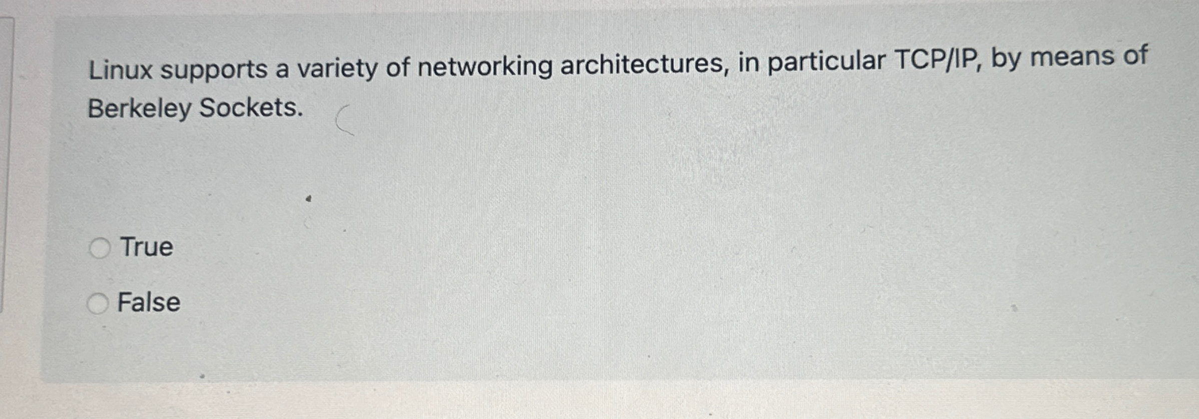 Linux supports a variety of networking